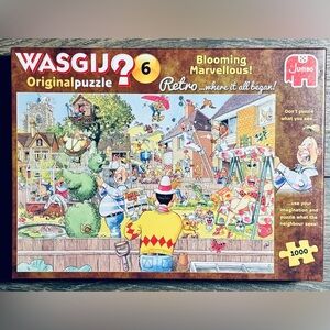 Wasgij Original #6 Retro 'Blooming Marvellous!' 1000 Piece Puzzle EXCELLENT